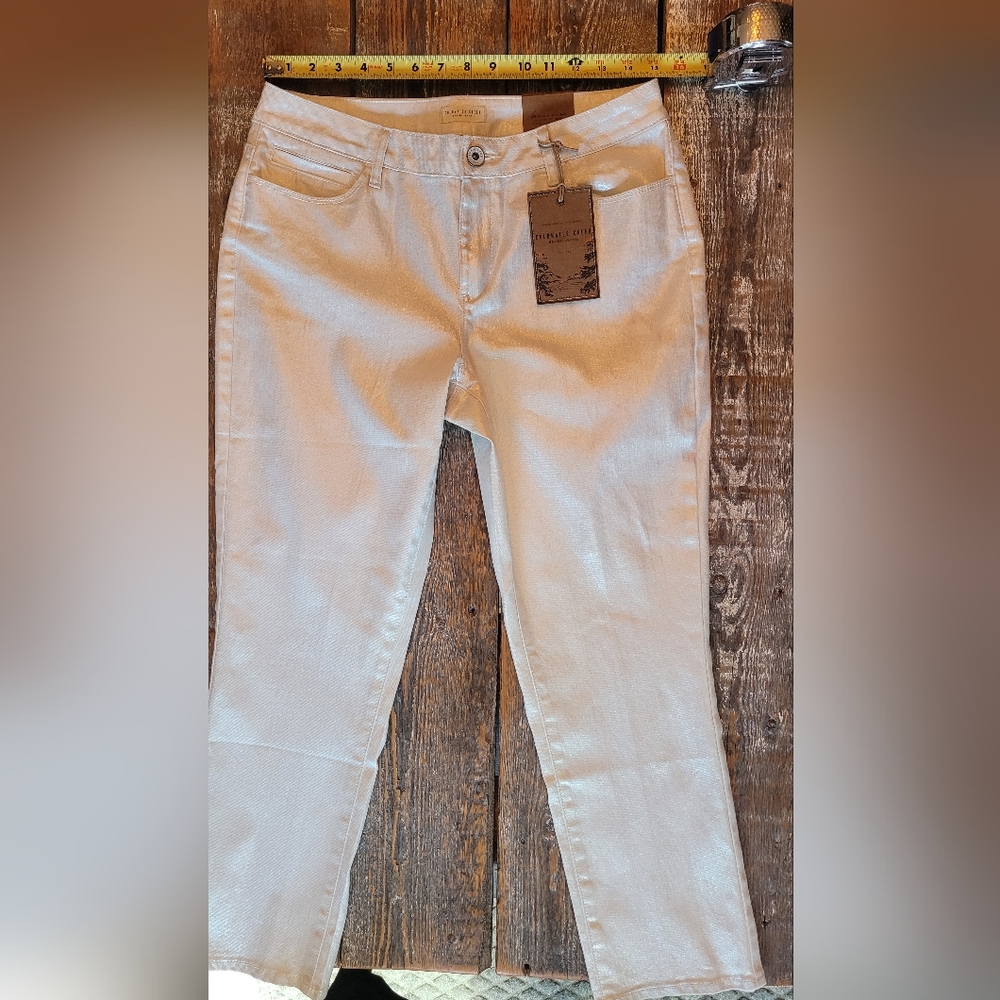 Coldwater Creek metalic ankle Jean
